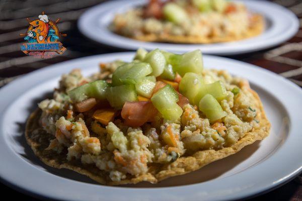 Appetizer tostada marlin