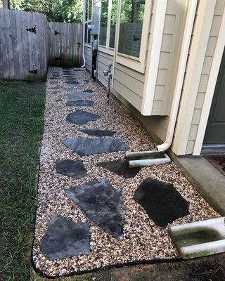 Custom Flagstone walkway