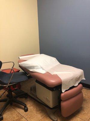 The patient bed