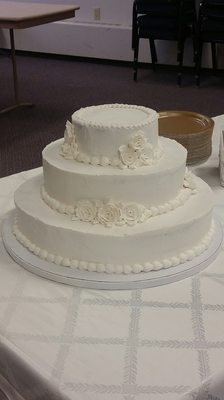 3-tier wedding cake