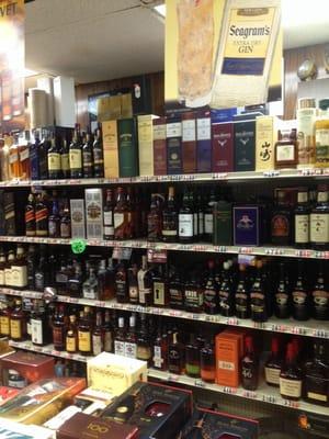 Great selection of whisky too