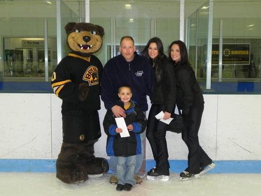 The Bruins Ice Girls visit the Asiaf Arena