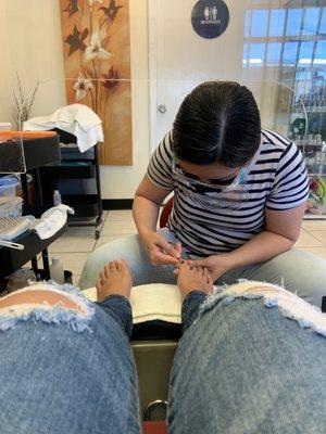 Best pedicure ever!! My ingrown is gone