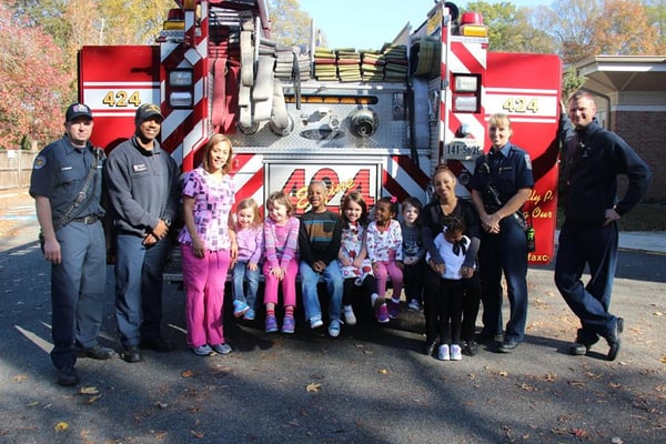 Visit from our local fire department