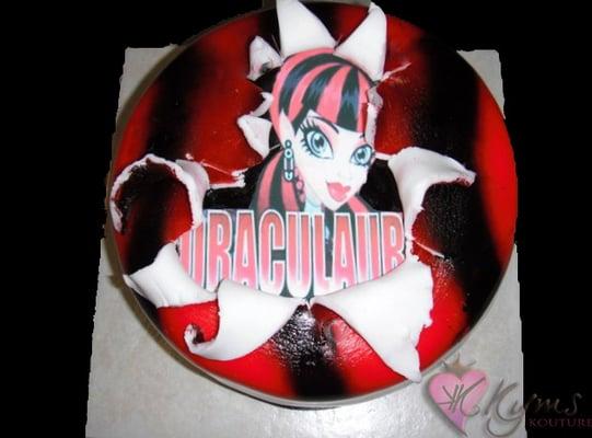 Monster High Draculuara cake