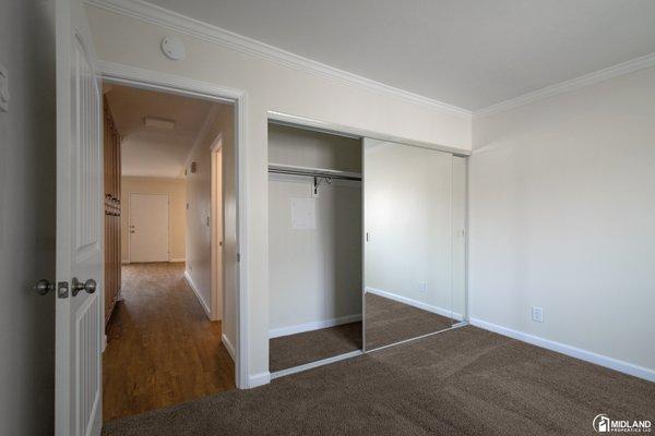 Bedroom in a 2br 1.5ba unit