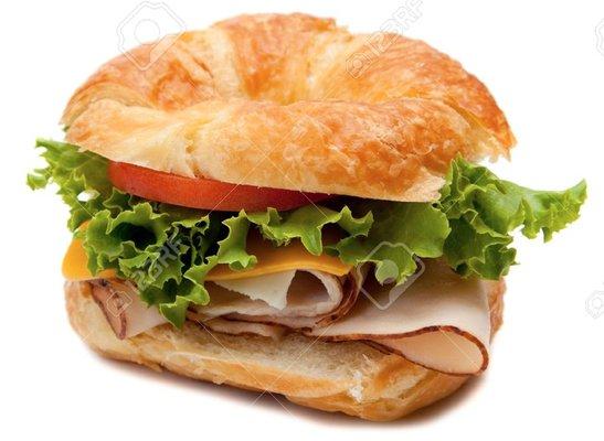 ham and turkey croissant