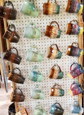 Lots of Handmade Pottery Mugs