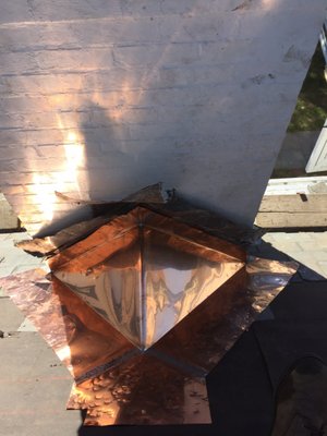 Copper flashing