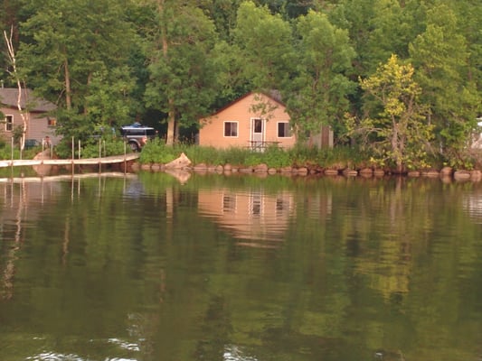 A lakeshore cabin