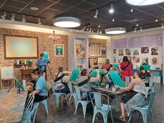 Paint and Sip parties