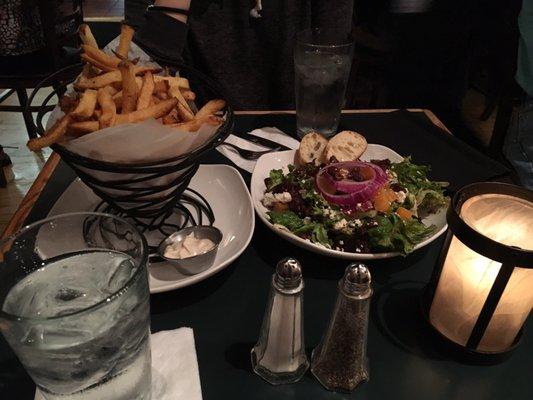 Frites Starter with Roasted Beet Salad