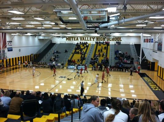 Varsity boys basketball at MVHS. Go, Go Mustangs!