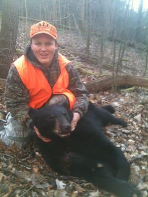 Chris shot his first bear at camp this year in president