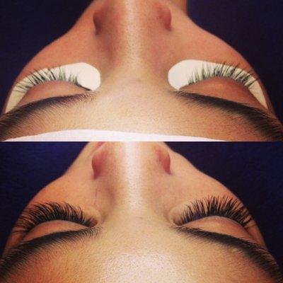 Full set of lashes