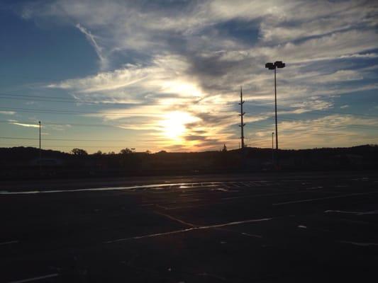 Sunset in front of Kmart