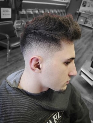 Mid skin fade