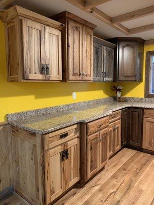 Custom hand crafted cabinets.