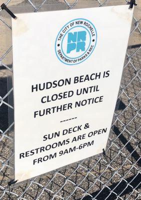 To be clear, restrooms are not open and have been closed directly after Westchester's Summer Parks Annual closure. Fall 2020.