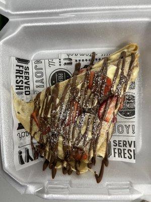 Strawberry-Nutella Crepe