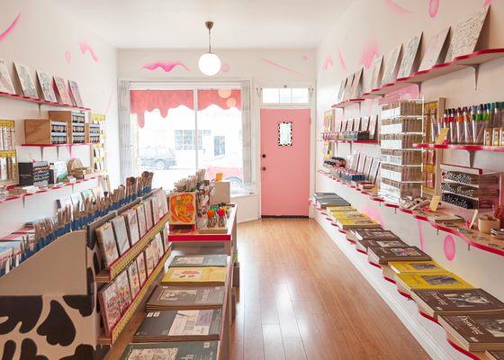 The interior of our happy little shop