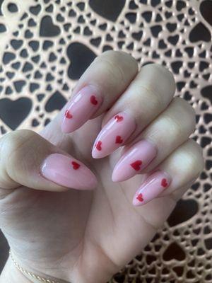 Valentine's Day nails by An