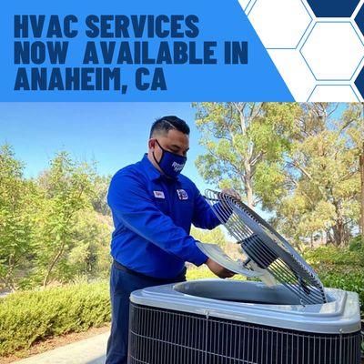 HVAC services now  available in Anaheim, CA