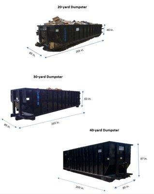 This Are The Container Dimensions That We Offer!