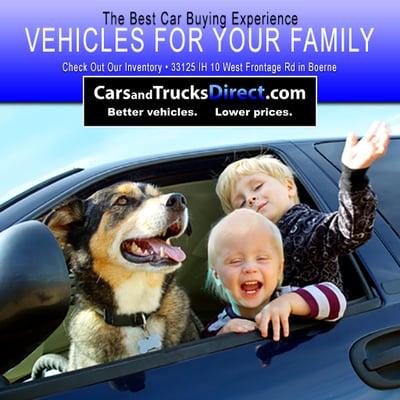 Only the best vehicles for your family from your friendly Boerne, Texas used car dealership.