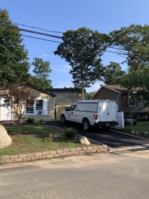 driveway and front stoop