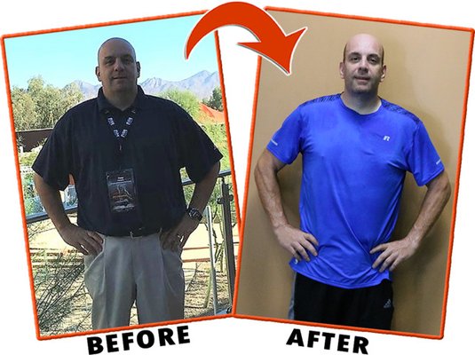 Tony has dropped over 35 lbs and gotten his Blood pressure down to where he will not need medication!