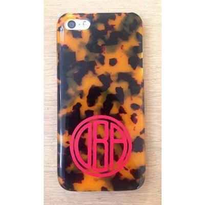 Vinyl Applique Monogrammed Cell Phone Case