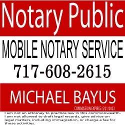 Notary Public, Michael Bayus