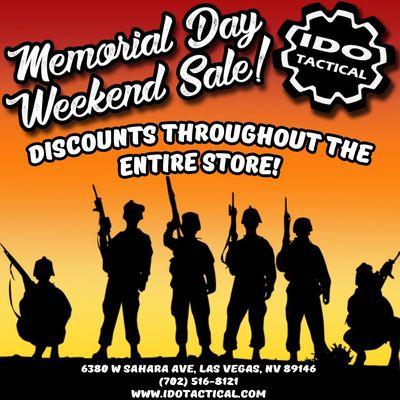 20% off on Memorial Day Weekend Sale!