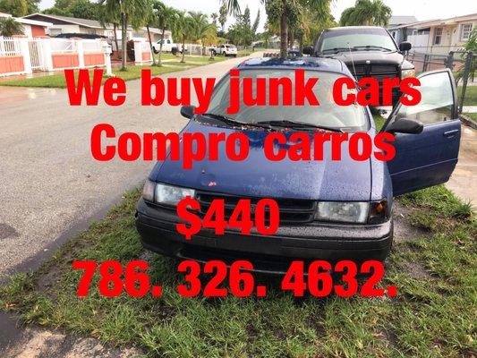 We buy junk cars