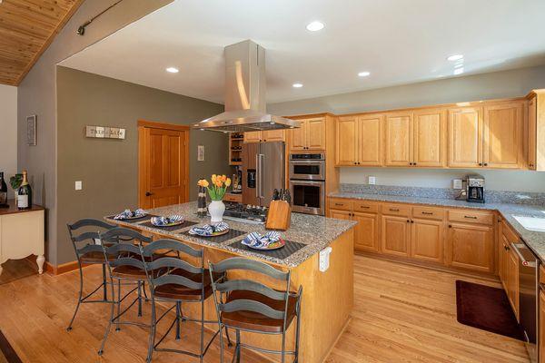 Kitchen of listing sold in Kingswood Estates on Canterbury Drive in Kings Beach, CA.