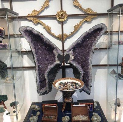 Amazing amethyst butterfly!