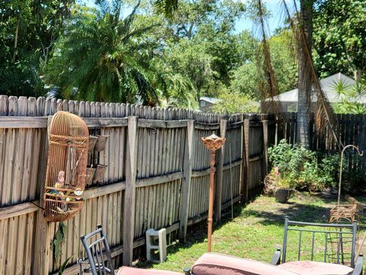 Seminole, Fl. Remove old fence for new board on board fence installation.