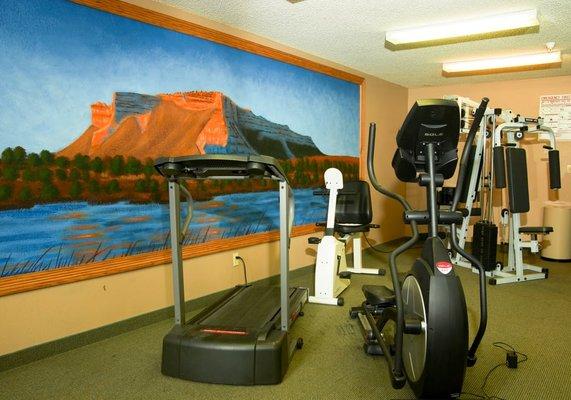 Get fit in our fitness room!