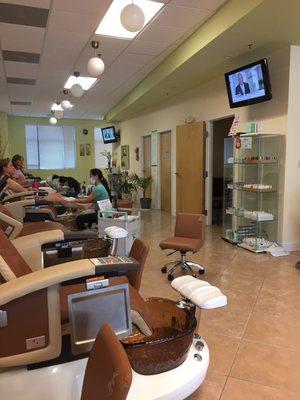 Very clean and relaxing salon.