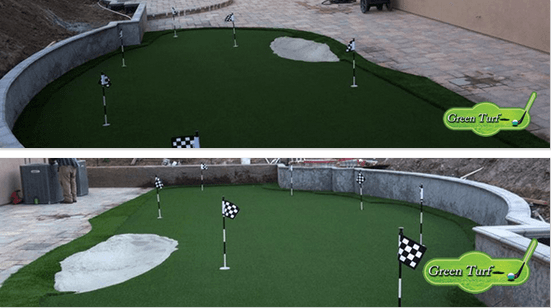 Residential Putting Green Construction Project 1