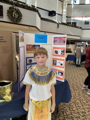 Ancient Egypt Exhibit as hosted by the 5th Grade Class at Immanuel Christian School.