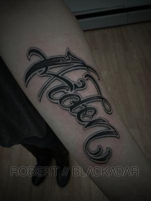 Lettering by Robert