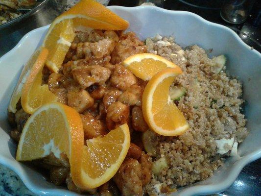 Orange chicken, all gluten free and sugar free, KETO