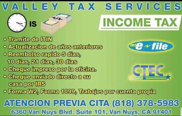 VALLEY TAX SERVICES