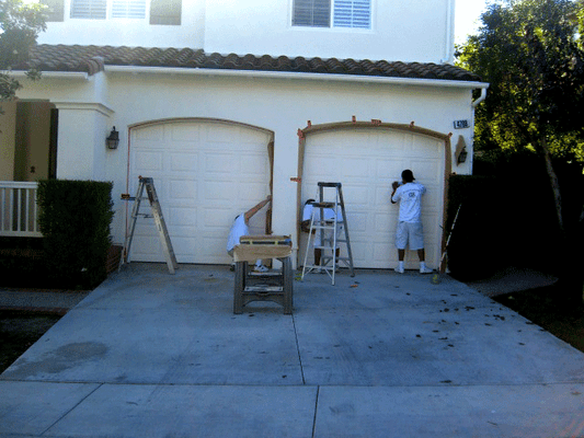 reglular metal garage door