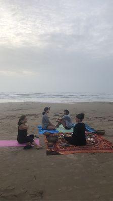 Sound bowl meditation