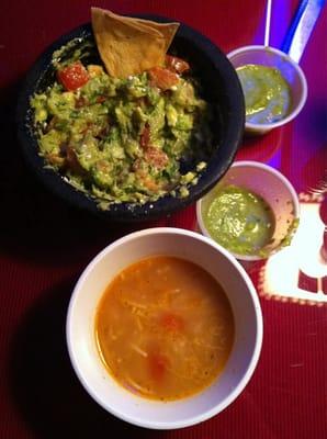 Homemade Guacamole and Fideo