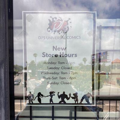 New store hours