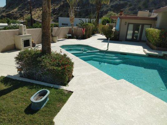 Palm Springs pool deck